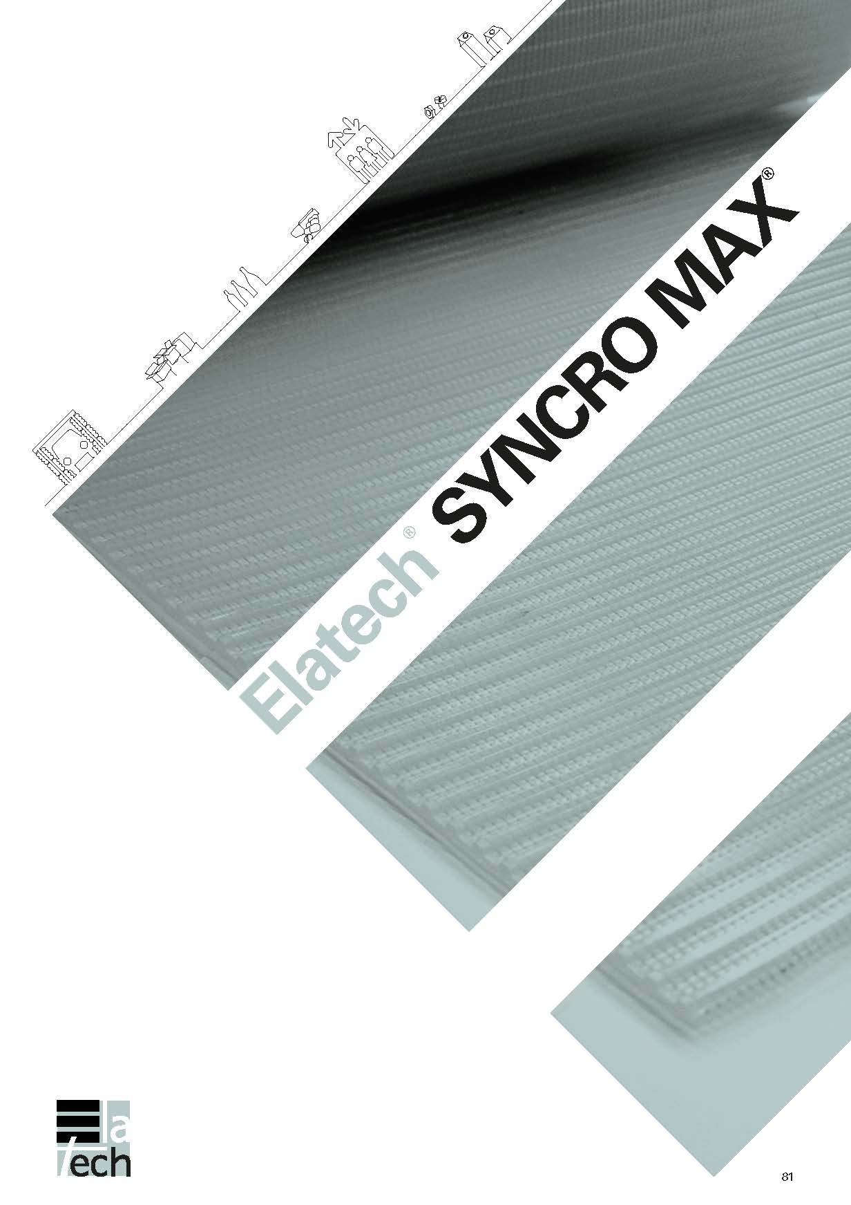 Katalog polyurethane belts syncro max elatech